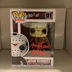 Signed Jason Vorhees Funko Pop